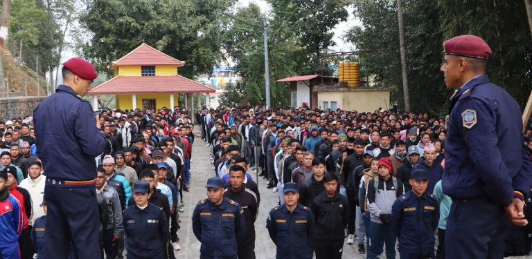 सङ्खुवासभामा निर्वाचन प्रहरीलाई दिइयो आधारभूत तालिम