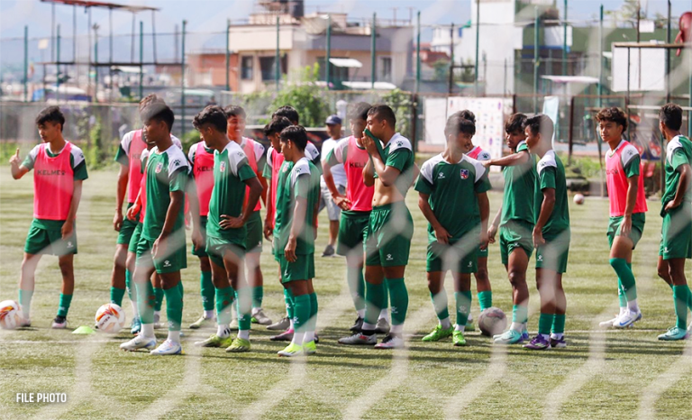 साफ यू-२० च्याम्पियनसिप : ८० खेलाडी प्रारम्भिक चरणको प्रशिक्षणमा बोलाइए