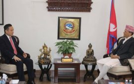 परराष्ट्रमन्त्रीसँग चीन र मालदिभ्सका राजदूतको भेट