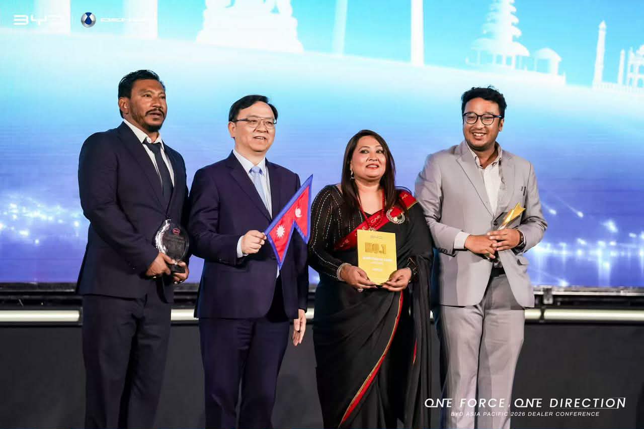 बीवाईडी नेपाललाई एकसाथ तीन प्रतिष्ठित अवार्ड