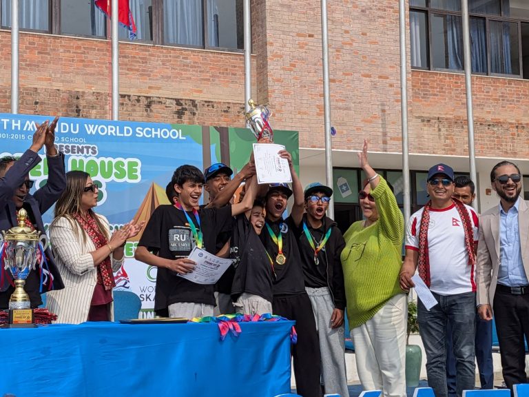 मित्रश्री विद्यालय प्रथम डाइनामिक कप इनलाइन स्केटिङको च्याम्पियन