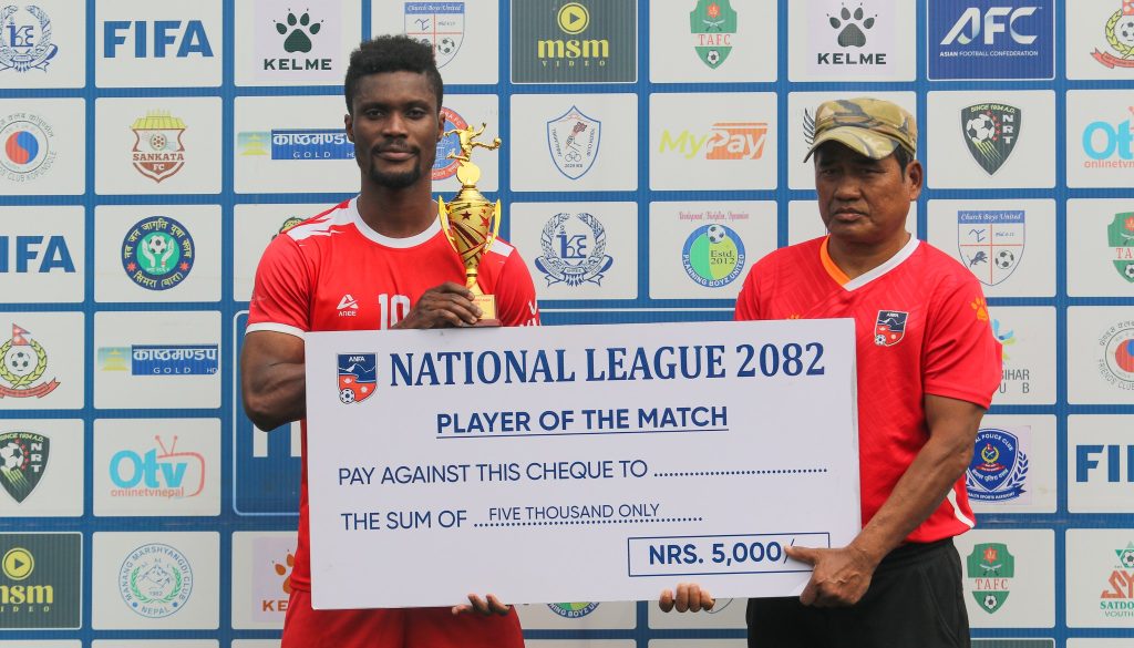 रिचर्डको दुई गोलमा चर्च ब्वाइजले कांक्रेविहारलाई हरायो