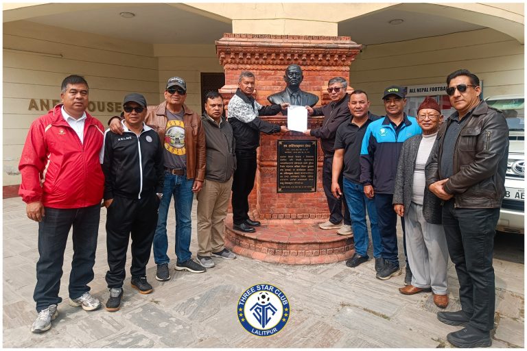 ‘ए’ डिभिजन हैसियतअनुसार मताधिकारको मागसहित थ्रीस्टारले बुझायो ज्ञापनपत्र