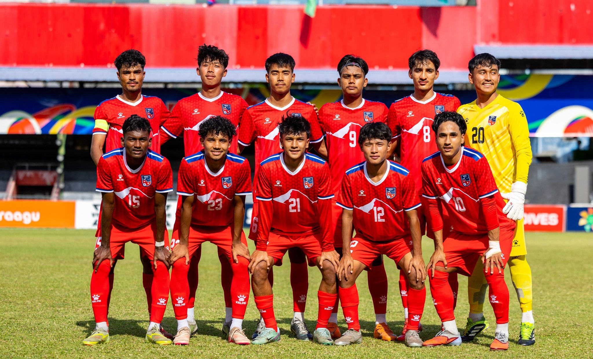 साफ यू-२० च्याम्पियनसिपमा नेपालले श्रीलंकासँग खेल्दै