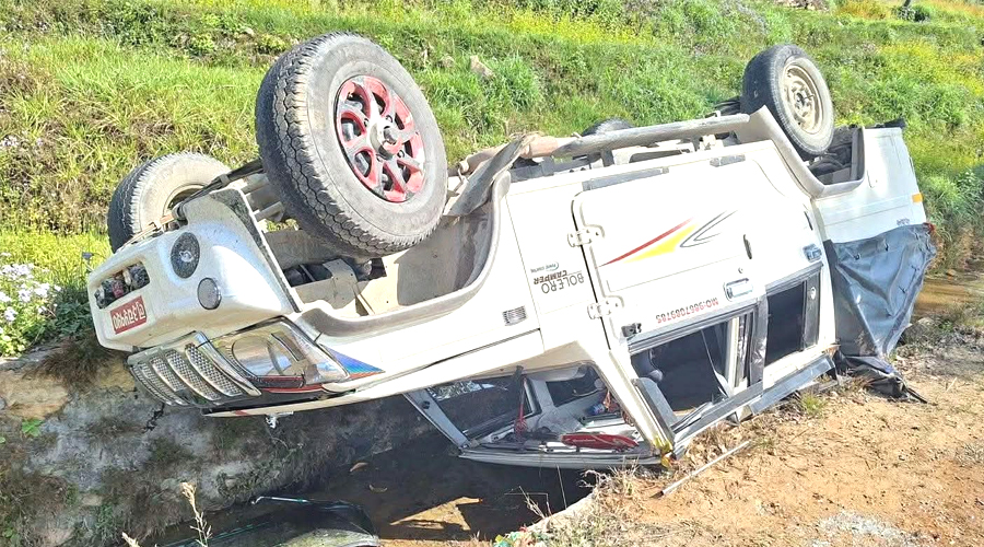 बागलुङमा जिप दुर्घटना, सात जना घाइते