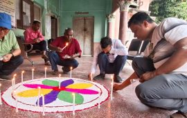 बालेनको पुर्ख्यौली गाउँमा उत्सव, पाँच क्वीन्टल लड्डु बाँडिदै