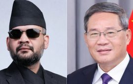 बालेनलाई चिनियाँ प्रधानमन्त्रीले दिए बधाई  