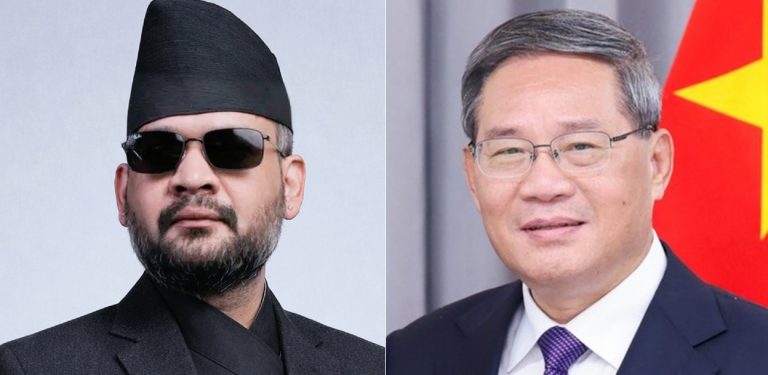 बालेनलाई चिनियाँ प्रधानमन्त्रीले दिए बधाई  