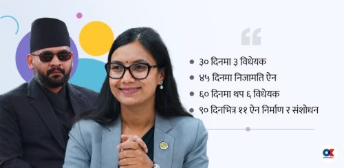 सरकारको योजना : अब समय तोकेरै कानुन निर्माण