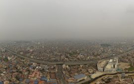 प्रदूषणले धुम्मियो काठमाडौं (तस्वीरहरू)