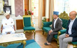 पितृशोकमा रहेका ओलीलाई रास्वपा उपसभापति अर्यालको समवेदना