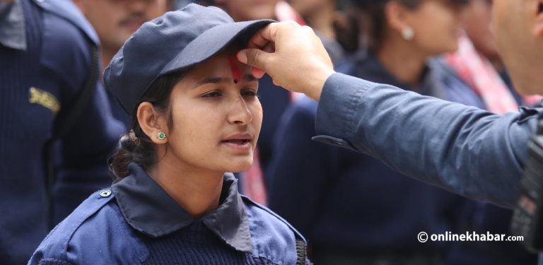 काठमाडौंका निर्वाचन प्रहरीको बिदाइ (तस्वीरहरू)