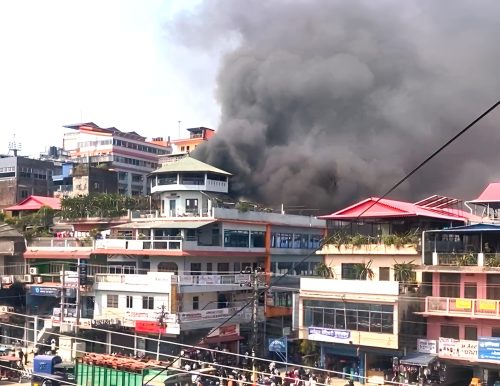 इटहरीको पूर्वाञ्चल क्याफेमा आगलागी 