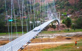 गुल्मीमा छल्दीटारी र पालुखा जोड्ने झोलुङ्‍गे पुल निर्माण