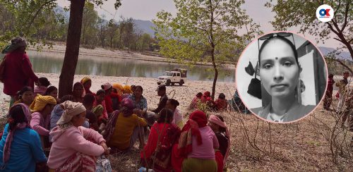 माया आश्रय लिन माइती गएकी थिइन्, छोराछोरीसहित भेरीमा हेलिइन्