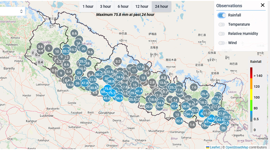 पाल्पामा सबैभन्दा बढी पानी, मौसममा क्रमिक सुधार