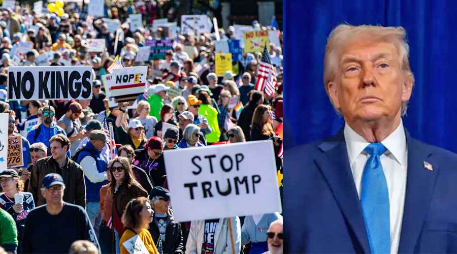 ट्रम्प प्रशासनविरुद्ध अमेरिकामा ‘नो किङ्स’का प्रदर्शन