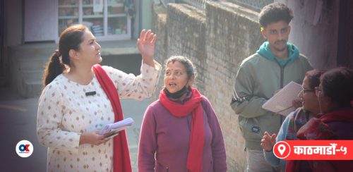 एजेन्डा स्थापित गर्न मतदाताको घरदैलोमा निशा