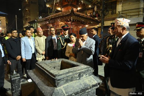 राष्ट्रपति पौडेलले गरे सेतो मच्छेन्द्रनाथको पूजा आराधना