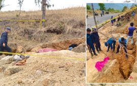 माटोको ढिस्कोमा पुरिएर रोल्पामा एक महिलाको ज्यान गयो, तीन घाइते