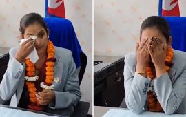 पदभार ग्रहण गर्दा भक्कानिइन् महिलामन्त्री