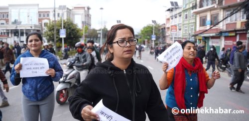 ओली गिरफ्तारीको प्रतिवादमा एमाले