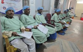 मिर्चैयामा निःशुल्क आँखा शिविर, ३१२ जनाले पाए नयाँ दृष्टि