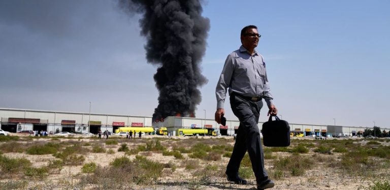 अबुधाबी औद्योगिक कम्प्लेक्समा ड्रोन आक्रमणबाट आगलागी