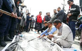 एन्फाविरुद्ध ‘ए’ डिभिजन क्लबहरू नै आन्दोलित (तस्वीरहरू)