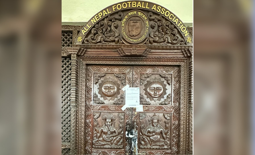 एन्फा मुख्यालयमा लागेको ताला खुल्यो