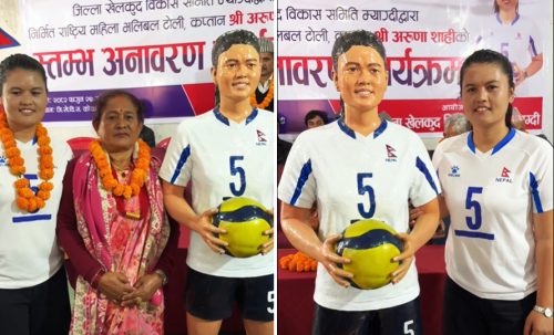 कप्तान अरुणाको सम्मानार्थ म्याग्दीमा स्तम्भ