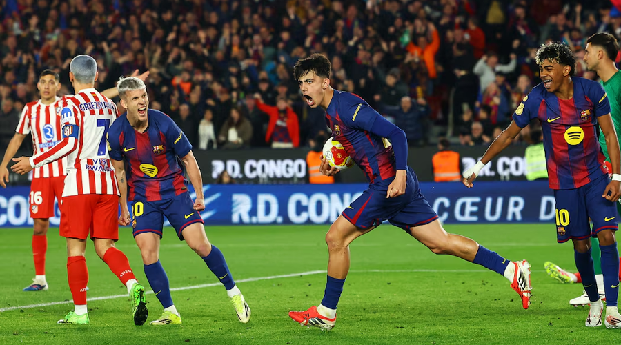 कोपा डेल रे : एट्लेटिकोलाई हराएपनि समग्रमा पराजित हुँदै बार्सिलोना बाहिरियो