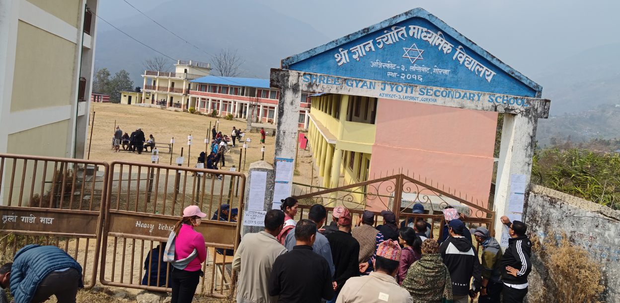 गोरखामा ३ बजेसम्म ४५ प्रतिशत मत खस्यो