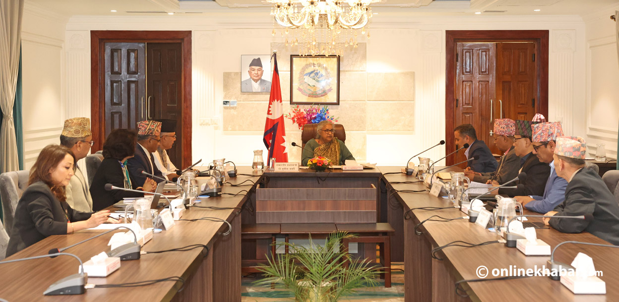 बालुवाटारमा मन्त्रिपरिषद् बैठक