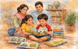 मोबाइलमा झुन्डिरहने बच्चालाई पुस्तक पढ्न बानी लगाउने ५ तरिका