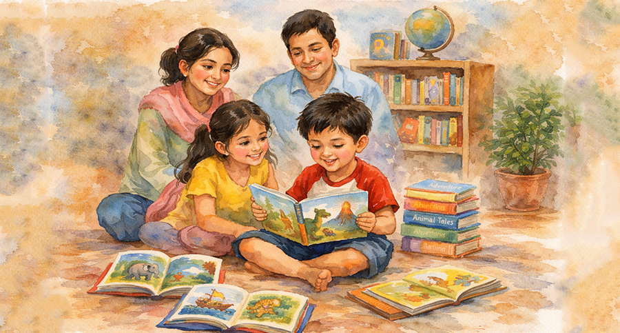 मोबाइलमा झुन्डिरहने बच्चालाई पुस्तक पढ्न बानी लगाउने ५ तरिका