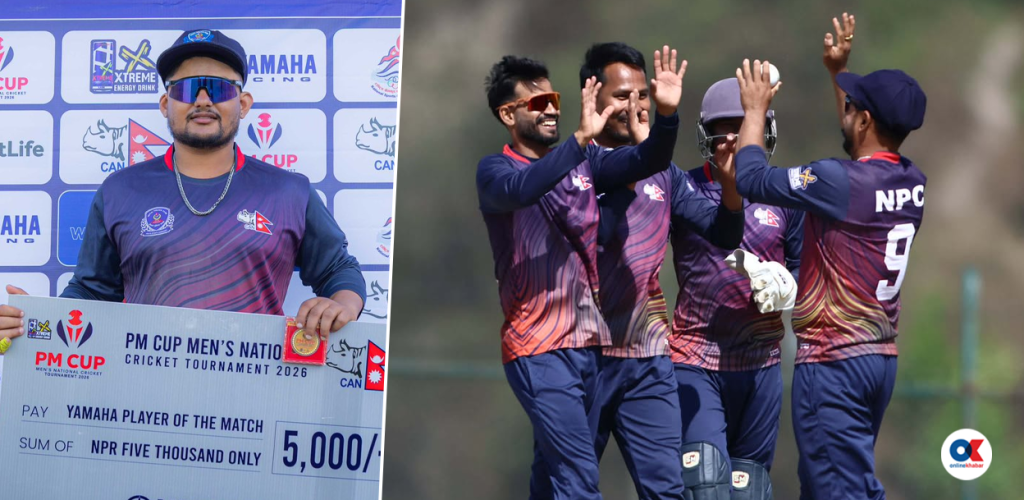 पुलिसको जितमा दिनेशको अलराउन्ड प्रदर्शन, चलेन एपीएफको ब्याटिङ