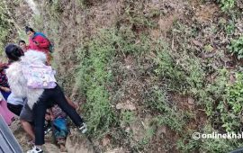 गुल्मीमा टिपरको ठक्करबाट ९२ वर्षीया वृद्धाको मृत्यु 