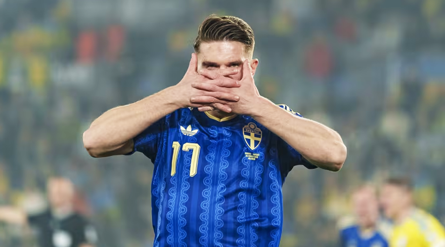 ग्योकेरेसको ह्‍याट्रिकमा स्वीडेन विश्‍वकपको नजिक, पोल्यान्डसँग निर्णायक खेल