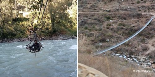 हुम्लामा कतै तुइनमा तुर्लुङ्ङ, कतै प्रयोगविहीन झोलुङ्गे पुल