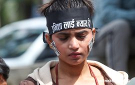 इनिशा विकलाई न्याय माग्दै आज पनि प्रदर्शन (तस्वीरहरू)