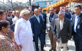 ओलीलाई समवेदना दिन गुण्डु पुगे राष्ट्रपति