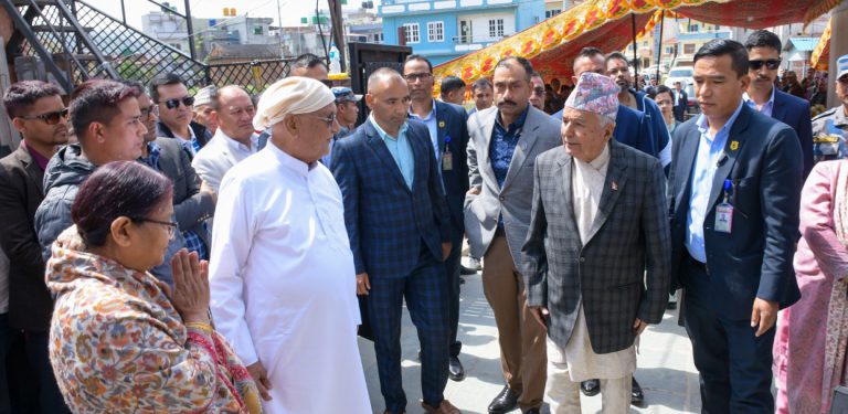 ओलीलाई समवेदना दिन गुण्डु पुगे राष्ट्रपति