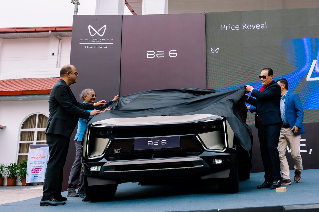 महिन्द्राको विद्युतीय एसयूभी बीई-६ र एक्सईभी-९ ई पोखरामा सार्वजनिक