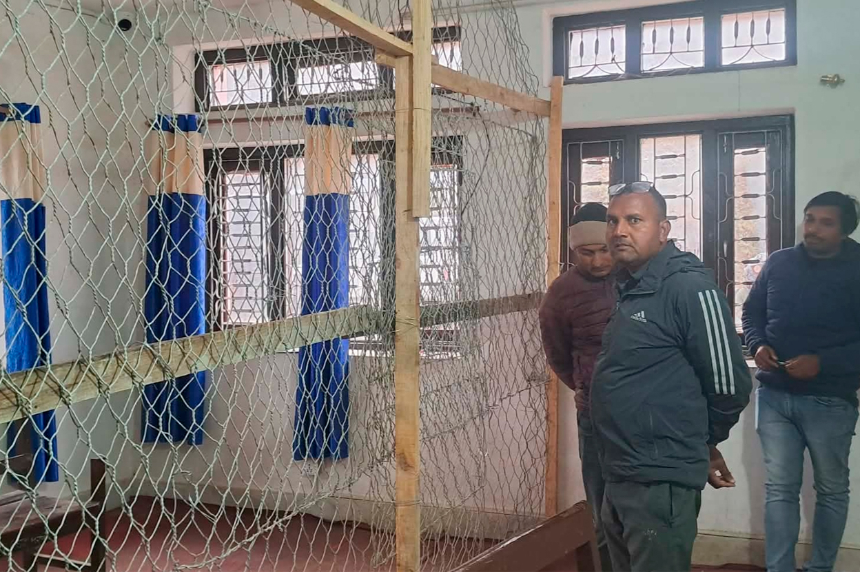 खोटाङमा तारजालीसहितको मतगणनास्थल तयार