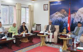 संसद् अधिवेशनको तयारीबारे छलफलमा राष्ट्रिय सभा अध्यक्ष दाहाल