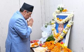 राष्ट्रिय सभा अध्यक्ष दाहालद्वारा ओली पिताप्रति श्रद्धाञ्जली