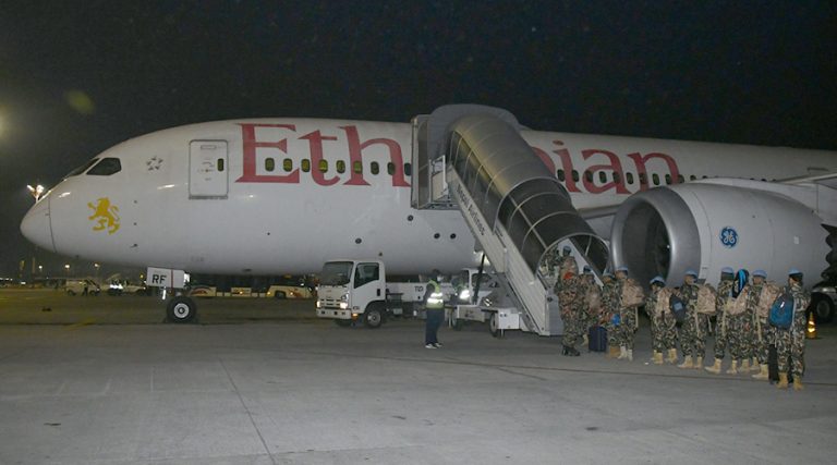 कंगोमा तैनाथ नेपाली शान्ति सैनिकको अदलीबदली