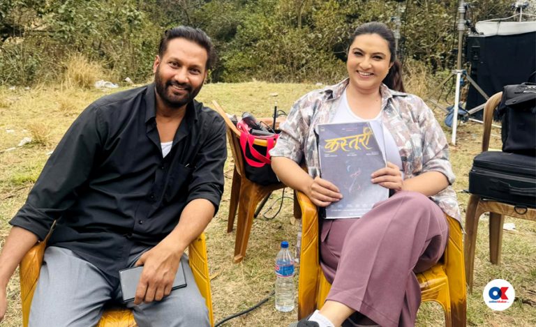 चुनावपछि फिल्ममा फर्किइन् निशा, निखिलसँग थालिन् ‘कस्तुरी’ छायांकन
