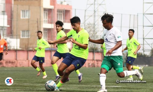 राष्ट्रिय लिग फुटबलमा एनआरटी र लालिगुराँसको बराबरी